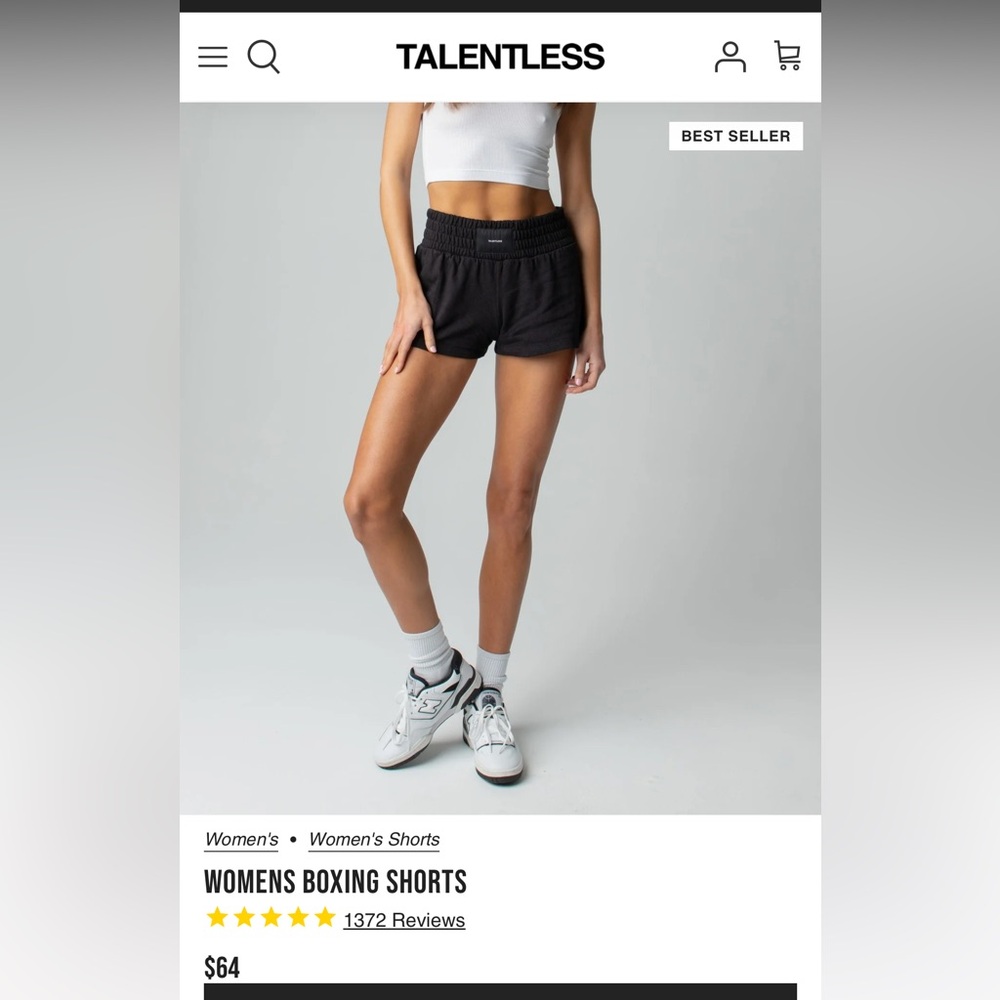 Women’s boxing shorts